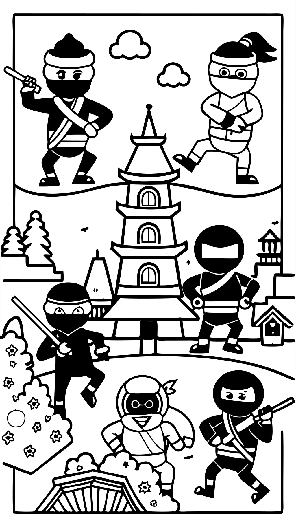 coloriages d’espionnage ninja